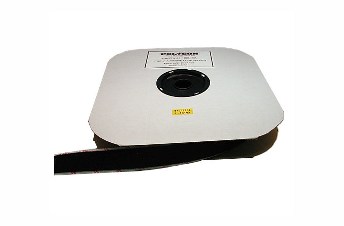 Polygon 88-100L-SA 1 inch black adhesive velcro cable wrap