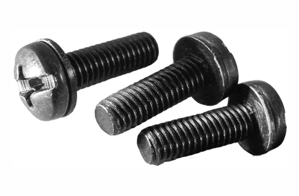 Hammond 1421ABK25 10-32 black rack screw 25 per pack