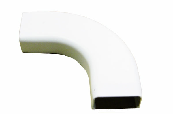 Wire Trak FM90500-W 1 inch wide x .5 inch high white flat elbow