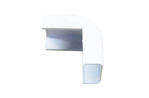 Wire Trak FMOC500-W 1 inch wide x .5 inch high white outside corner