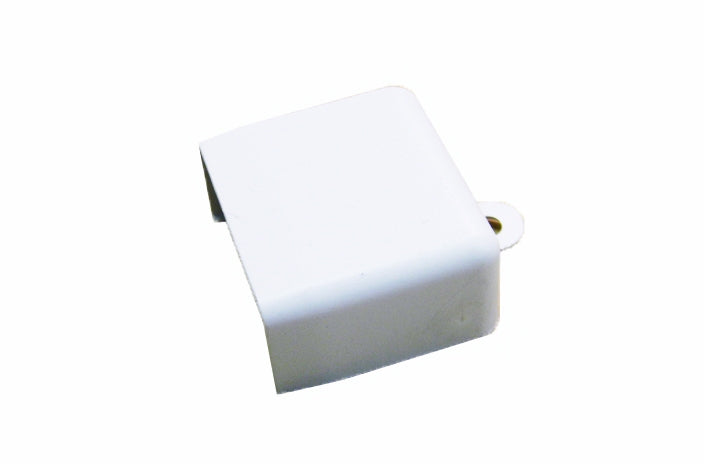 Wire Trak FMEC1125 1.5 inch wide x .75 inch high white end cap