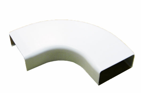 Wire Trak FM901125-W 1.5 inch wide x .75 inch high white flat elbow