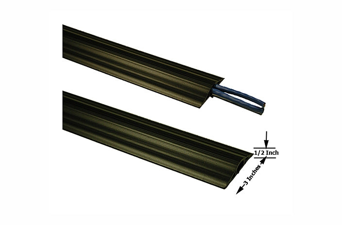 Framtrak FEFG1B6 3 x .50 inch high black floortrak