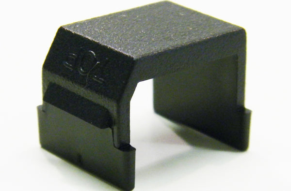 Hubbell SFBB10 black keystone faceplate blank insert 10 pack