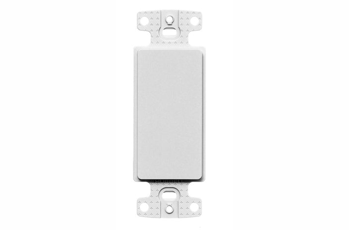Hubbell NS620W blank decorator faceplate white