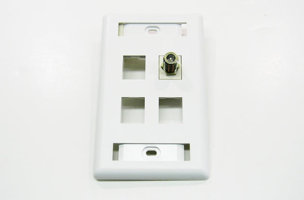 Hubbell SFFX F-type office white female to female coupler