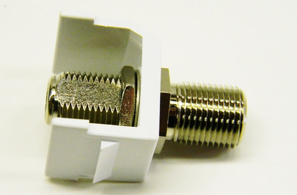 Hubbell SFFWX F-type white female to female coupler