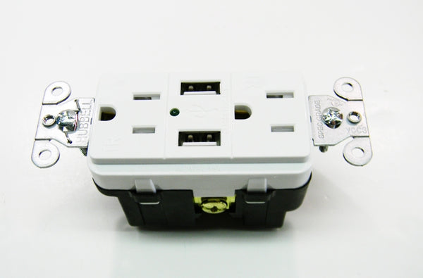 Hubbell USB15X2W USB charger receptacle