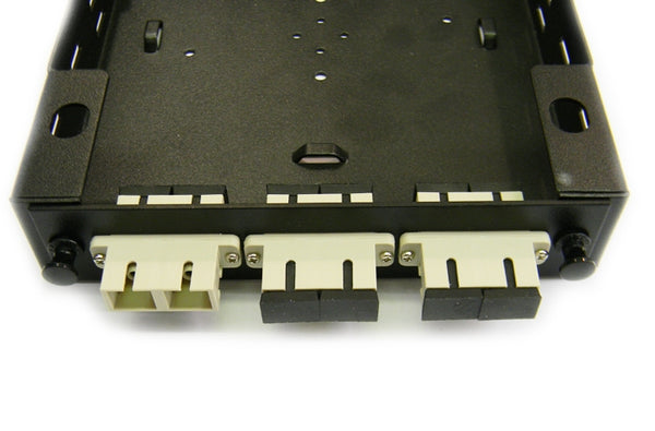 Hubbell FSPSCDM3BE fiber optic SC 6 port adapter panel