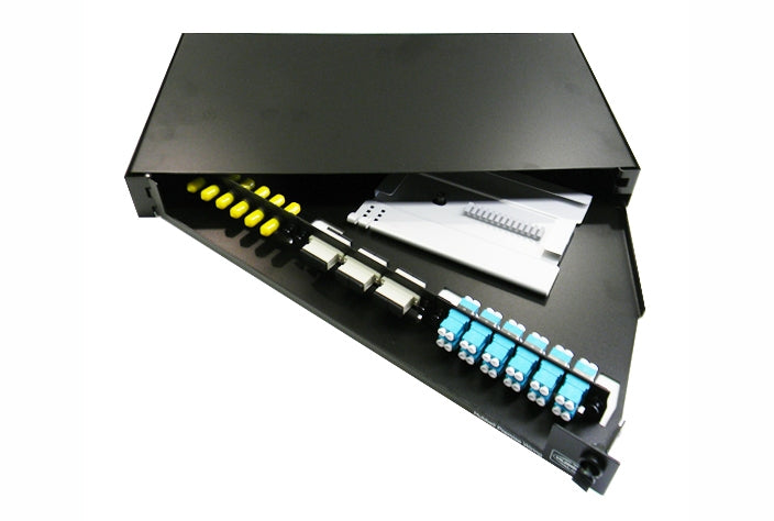Hubbell FPR3SP 1U 3 slot fiber optic rack mount panel