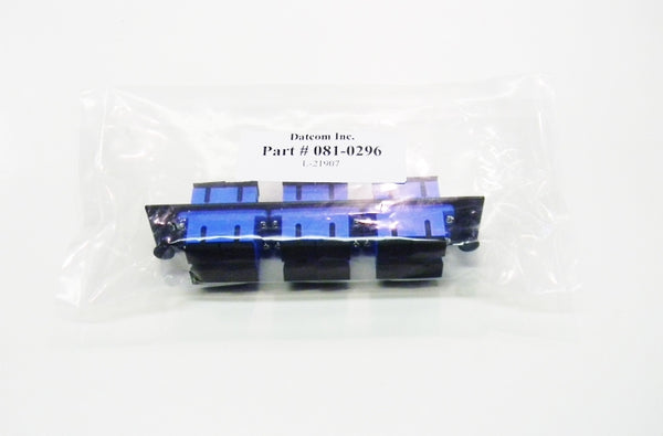Hubbell FSPSCDM6B fiber optic SC 12 port adapter panel