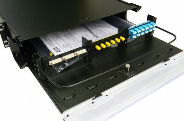 Hubbell FCR2U6SP 2U 6 slot fiber optic rack mount panel