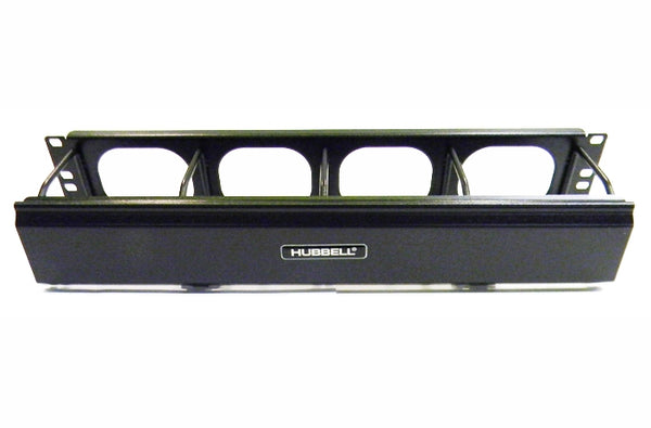 Hubbell HM24C 2U rackmount horizontal cable manager