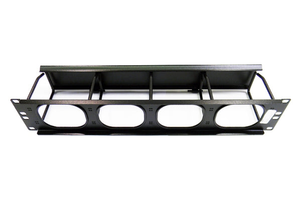 Hubbell HM24C 2U rackmount horizontal cable manager