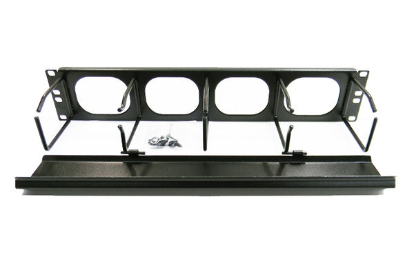 Hubbell HM24C 2U rackmount horizontal cable manager