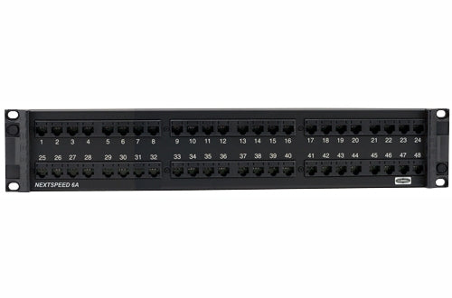 Hubbell HP6A48U-HP6A48 Cat6A 48-port patch panel