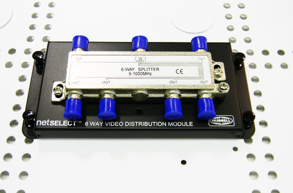 Hubbell NSOVM6 residential/small office 6 way coax splitter module