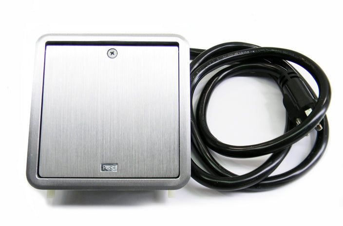 Hubbell WSBUSB2X2ALU 2x2 USB work surface aluminum pop up box