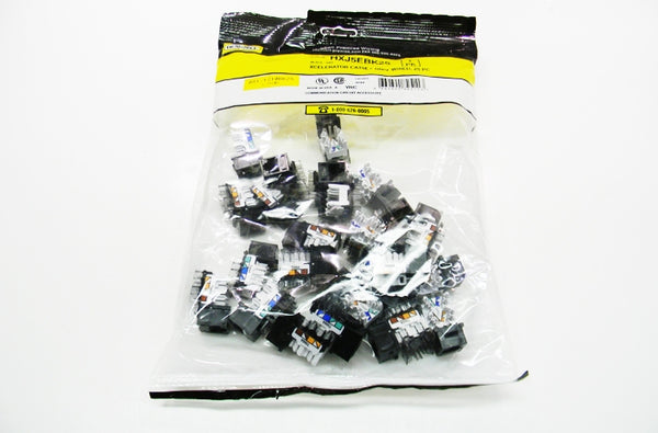 Hubbell HXJ5EBK25 RJ45 Ethernet Cat5e black keystone jack 25 pack