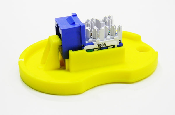 Hubbell HXJ5EB25 RJ45 Ethernet Cat5e blue keystone jack 25 pack