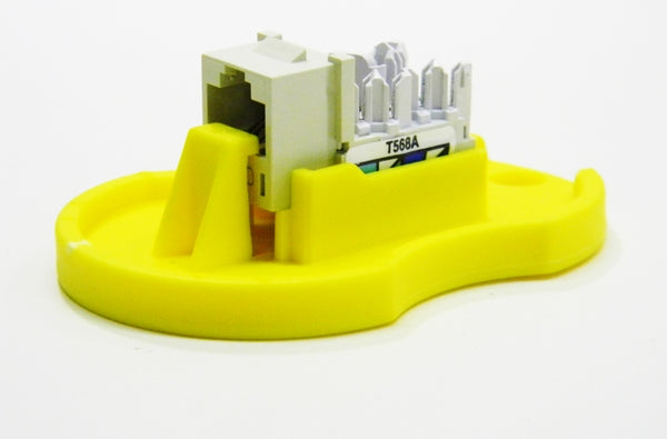 Hubbell HXJ5EOW25 RJ45 Ethernet Cat5e office white keystone jack 25 pack