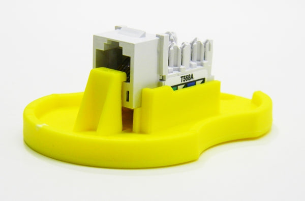 Hubbell HXJ5EW RJ45 Ethernet Cat5e white keystone jack