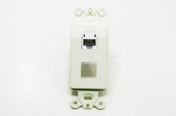 Hubbell HXJ5EW25 RJ45 Ethernet Cat5e white keystone jack 25 pack