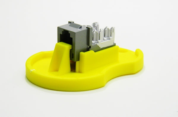 Hubbell HXJUGY RJ12 USOC Cat3 grey keystone jack