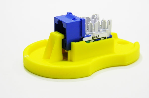 Hubbell HXJ6B25 RJ45 Ethernet Cat6 blue keystone jack 25 pack