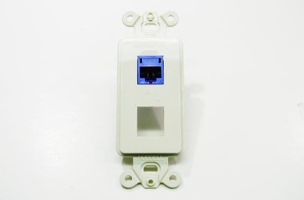 Hubbell HXJ6B25 RJ45 Ethernet Cat6 blue keystone jack 25 pack