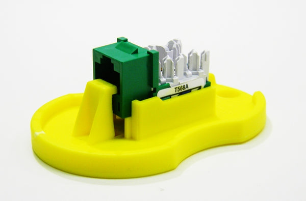 Hubbell HXJ6GN RJ45 Ethernet Cat6 green keystone jack