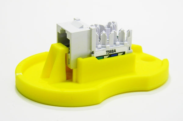 Hubbell HXJ6W25 RJ45 Ethernet Cat6 white keystone jack 25 pack