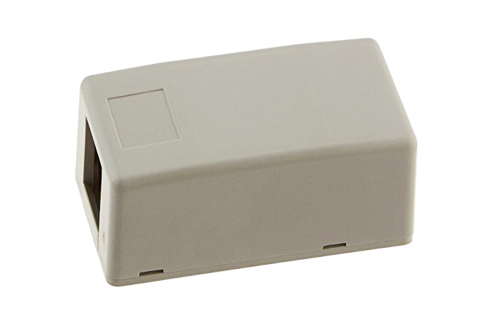 Hubbell ISB1GY 1 port keystone surface mount box grey