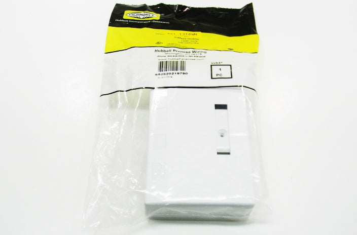 Hubbell ISB4W 4 port keystone surface mount box white