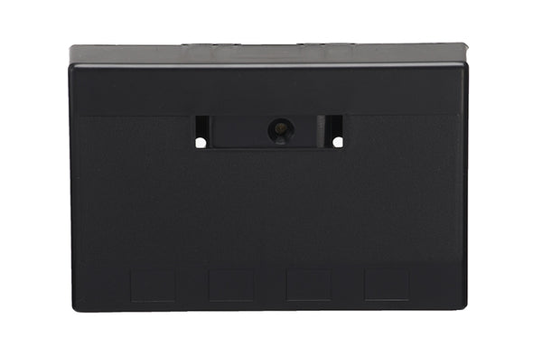 Hubbell ISB4BK 4 port keystone surface mount box black