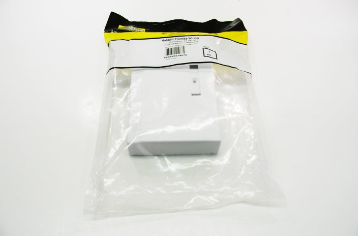 Hubbell ISB6W 6 port keystone surface mount box white