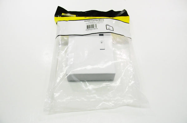 Hubbell ISB6W 6 port keystone surface mount box white