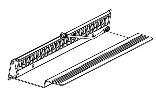Hubbell PSJ24BK2 unloaded 24-port shielded patch panel