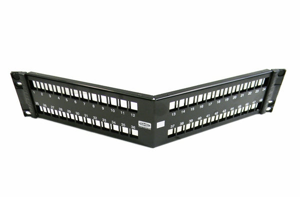 Hubbell UDXA48 unloaded 48-port angled patch panel