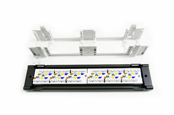 Hubbell HP612-P612U Cat6 12-port wall mount patch panel
