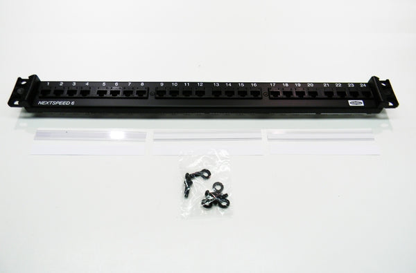 Hubbell HP624-P6E24U Cat6 24-port patch panel