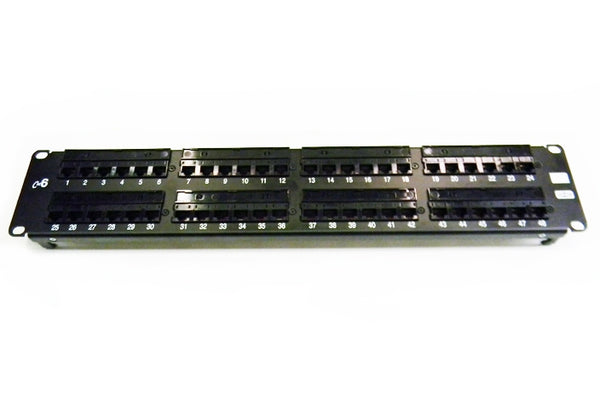 Hubbell HP648-P6E48U Cat6 48-port patch panel