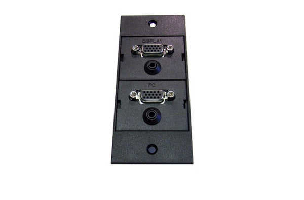 Hubbell HBLIMFSBK iSTATION modular faceplate black