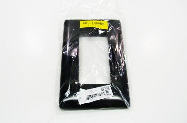 Hubbell NP26BK single gang decorator faceplate black