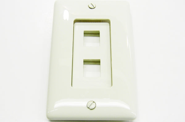 Hubbell NP26OW single gang decorator faceplate office white