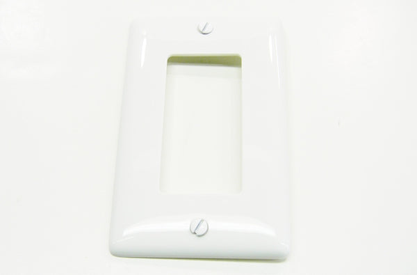 Hubbell NP26W single gang decorator faceplate white