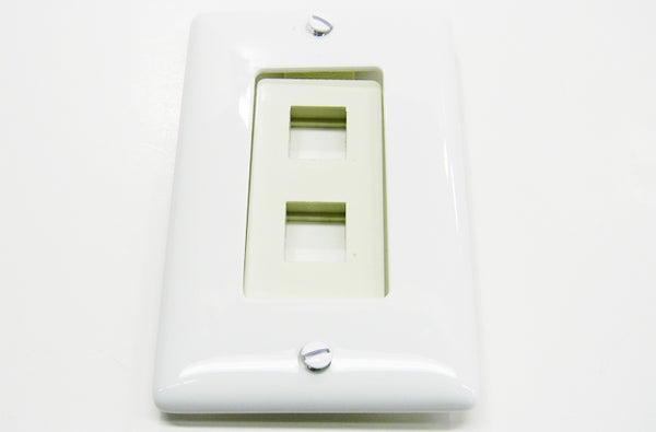 Hubbell NP26W single gang decorator faceplate white