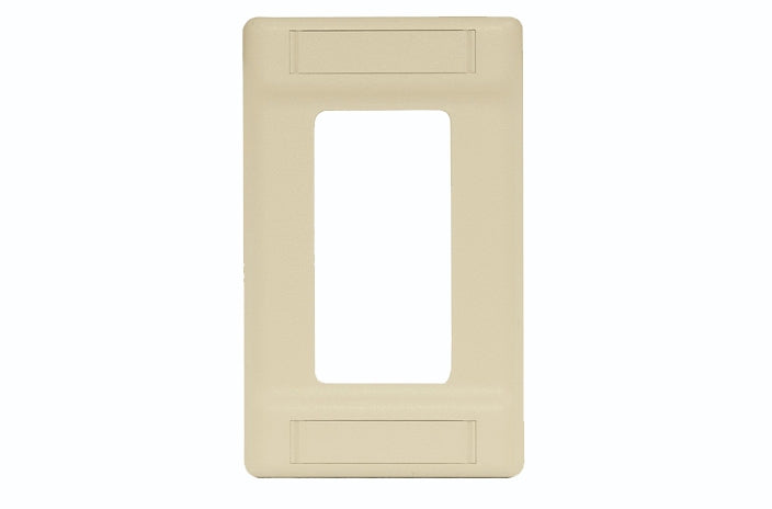Hubbell IFP126AL single gang decorator cover plate almond