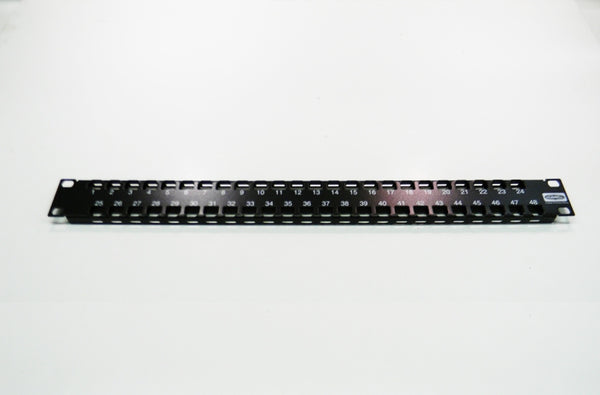 Hubbell UDX48E1U 48 port high density unloaded 1U patch panel