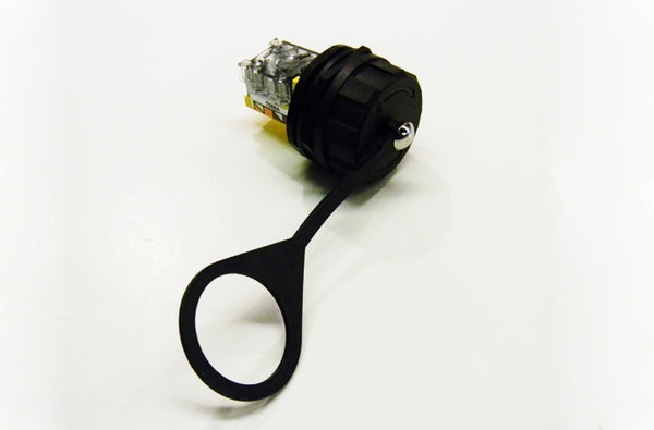 Hubbell HI-IMPACT connector protective cap with lanyard